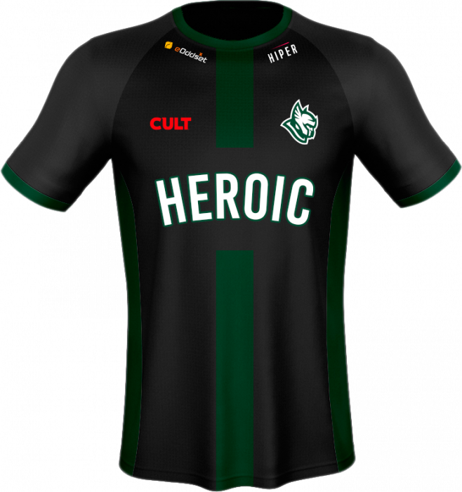 Heroic - Spilletrøje - Sort & grøn